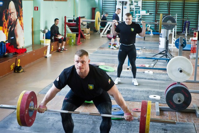 Tomasz i Adrian Zielińscy podczas treningu