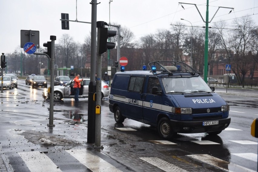 Wypadek na skrzyżowaniu Grunwaldzkiej i Wojskowej