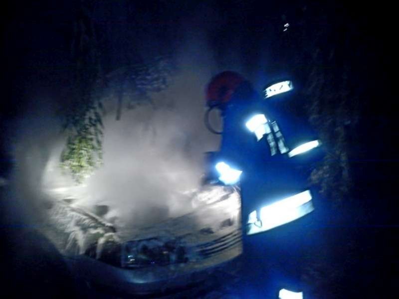 3 sierpnia pożar auta w Pleszewie