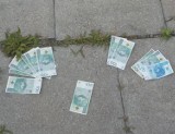 Warszawiacy zbierali banknoty z chodnika i trawnika. Interweniowała Straż Miejska. Pieniądze trafiły do sejfu