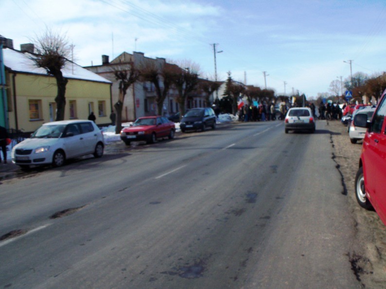 Blokada drogi w Grodźcu