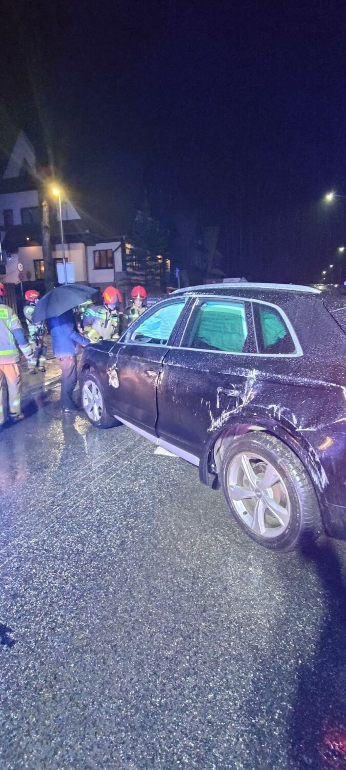 Poważny wypadek w Zakopanem. Policja opublikowała nagranie 