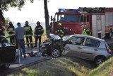 Wypadek na drodze Koskowice - Księginice, są ranni [ZDJĘCIA]