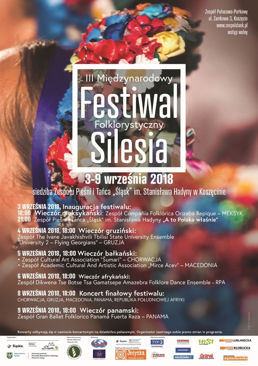 III Międzynarodowy Festiwal Folklorystyczny „Silesia” w Koszęcinie. Wystąpią zespoły m.in. z Panamy, Meksyku i RPA [ZDJĘCIA]