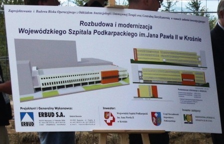 Ruszyła budowa bloku operacyjnego w szpitalu w Krośnie