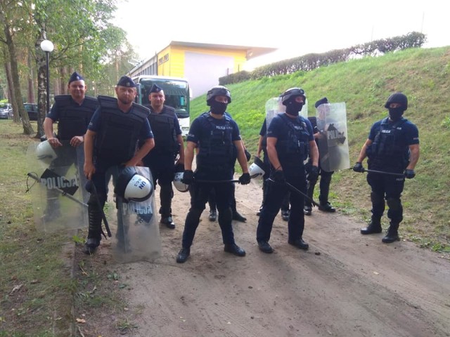 W zabezpieczeniu meczu Nielba Wągrowiec-Jarota Jarocin brały udział wzmożone siły policji