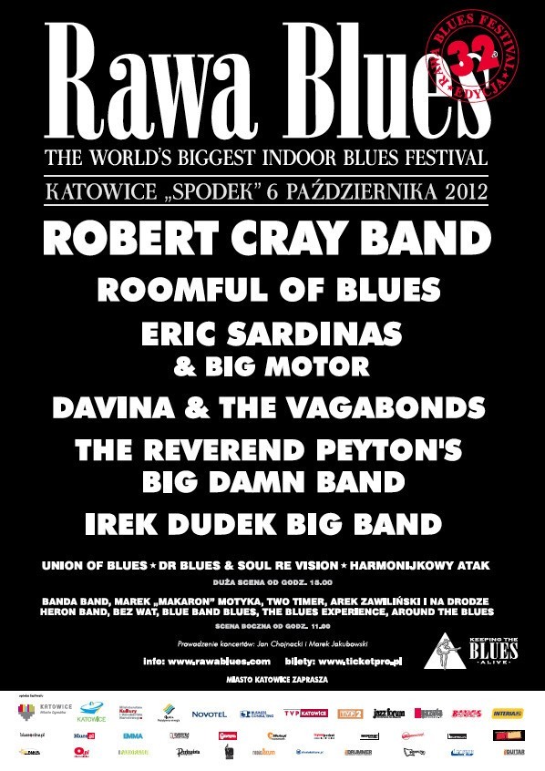 32. Rawa Blues Festival 2012 [KONKURS]. Wygraj bilety i Voucher do hotelu Novotel Katowice Centrum