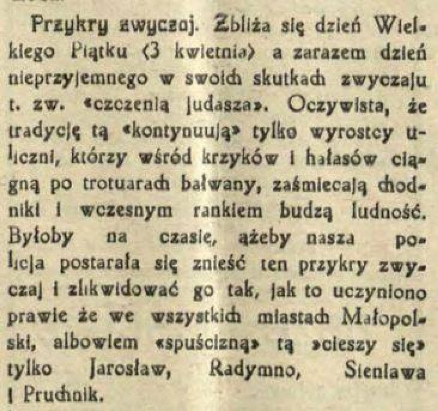 "Tygodnik jarosławski", 22 marca 1931