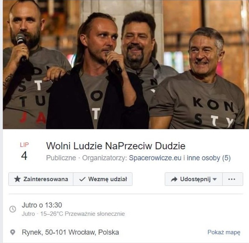 "Rynek jest nasz!" Wrocławianie szykują się na wizytę Andrzeja Dudy