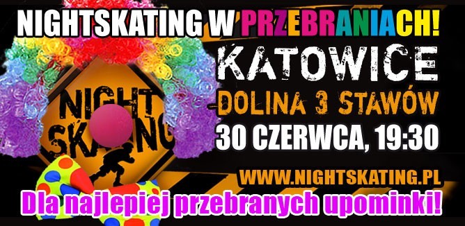 3. Nightskating (30 czerwca) w Katowicach odwołany! Winne mokre jezdnie i zła pogoda