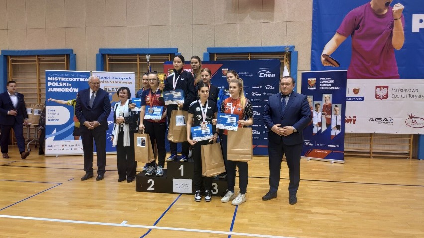 Zawodniczki PKS Kolping Jarosław medalistkami Mistrzostw Polski Juniorów w tenisie stołowym