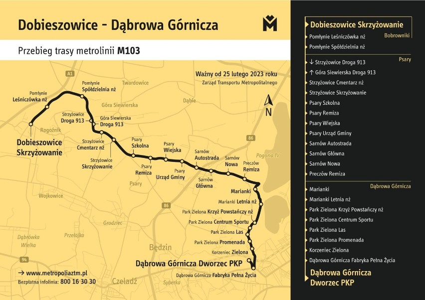 Od 25 lutego nowa metrolinia połączy Katowice z Czeladzią....