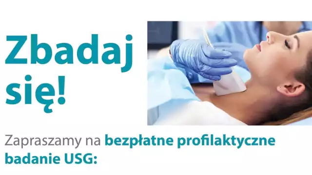 Szpital w Skwierzynie zaprasza na bezpłatne badanie USG tarczycy.
