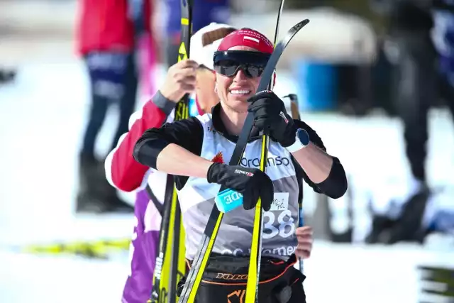 Justyna Kowalczyk-Tekieli jeszcze w czasach swoich startów.