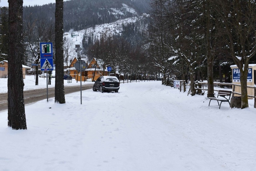 Zakopane. Dosypuje śniegu. Pod Giewontem zrobiła się bajkowa zima [ZDJĘCIA] [14.01.2021]