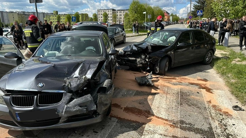 Wypadek na ulicy Powstańców Warszawy w Skarżysku.