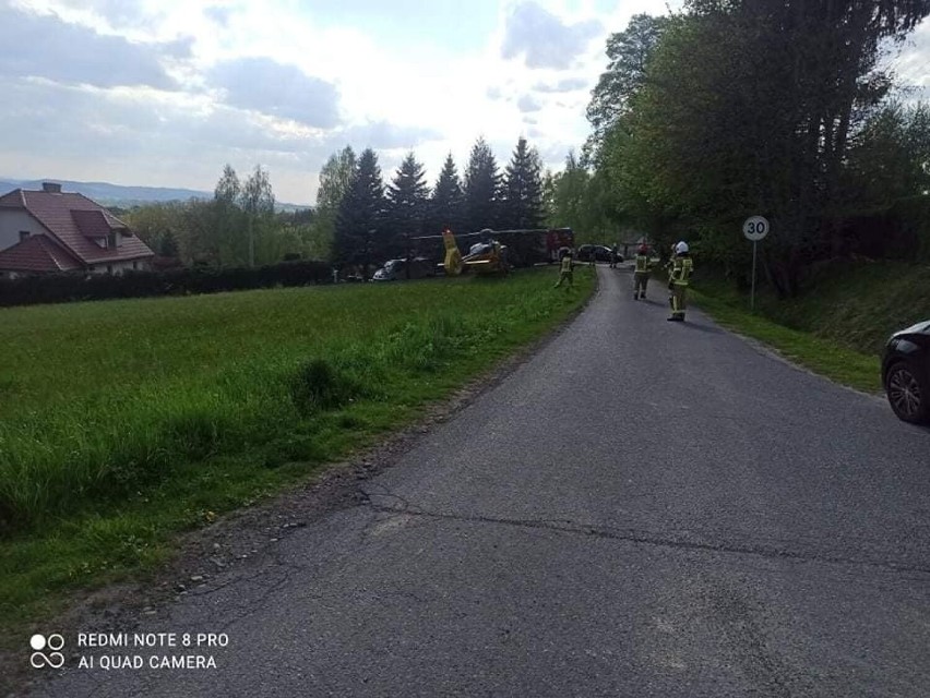 Wypadek traktorzysty w Złotej (gm. Czchów), 9.05.2022