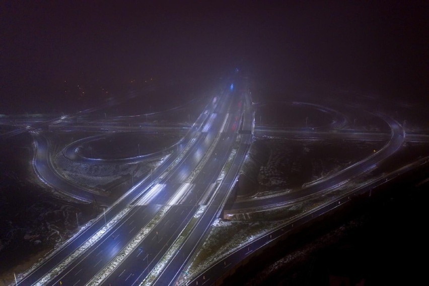 Trasa Kaszubska nocą