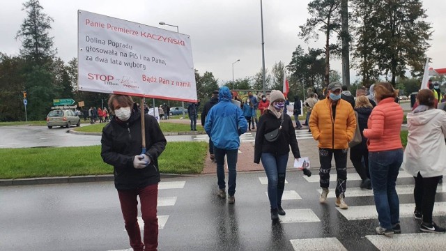 Mieszkańcy Doliny Popradu mówią stanowcze „nie” planom budowy obwodnicy Piwnicznej i szykują kolejny protest