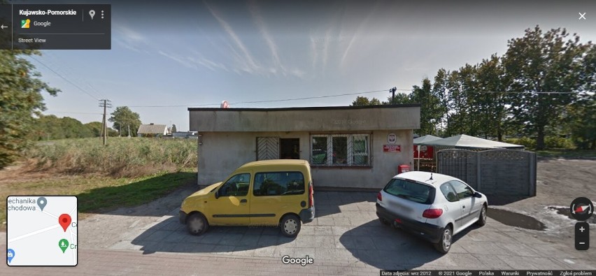 Wsie w gminie Żnin w oku kamery Google Street View.