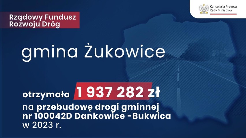 Pieniądze dla gminy Żukowice