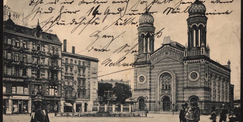 Synagoga w Bytomiu znajdowała się przy pl. Grunwaldzkim 8...