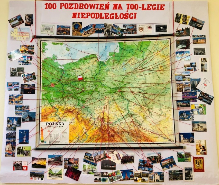 100 pocztówek na 100-lecie SP 1 Szamotuły