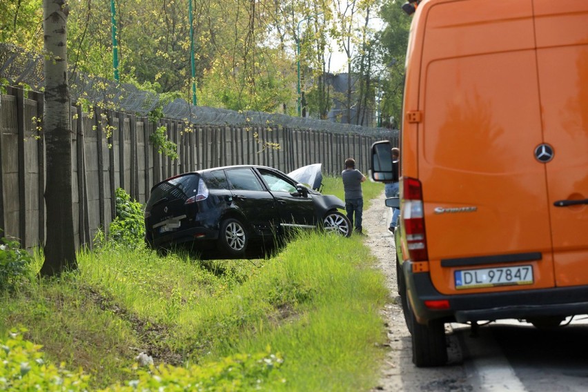 Wypadek na ulicy Złotoryjskiej w Legnicy.