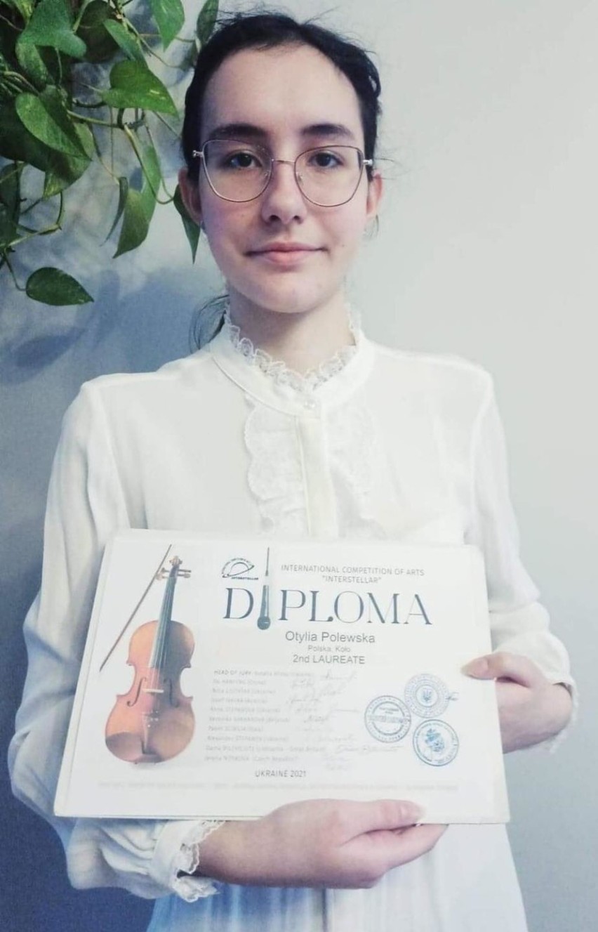 Otylia Polewska z dyplomem za konkurs w Odessie