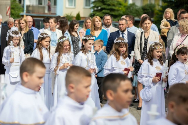 Uroczysta Pierwsza Komunia Święta parafii pw. Opatrzności Bożej w Bydgoszczy.