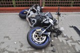 Wypadek na ul. Łomaskiej. Motocyklista w szpitalu