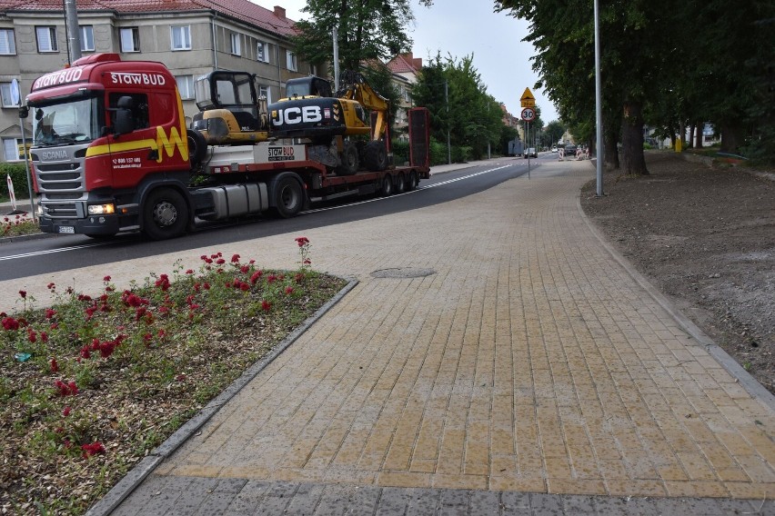 Ulica Nowowiejskiego w Malborku praktycznie po przebudowie