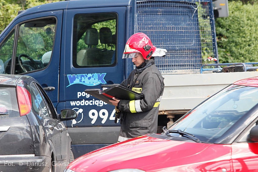 Kolizja drogowa na ul. Wrocławskiej w Wałbrzychu