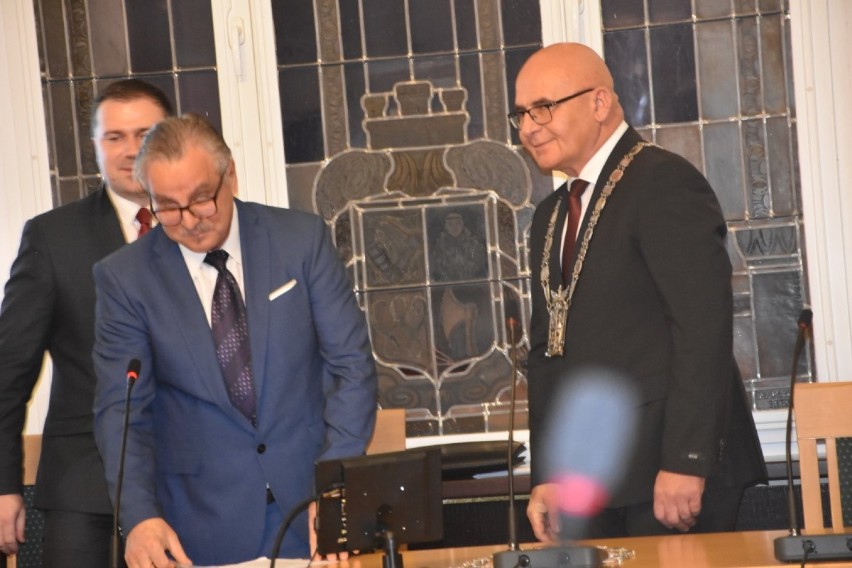 Burmistrz Wągrowca Jarosław Berendt odebrał gratulacje od mieszkańców [ZDJĘCIA] 