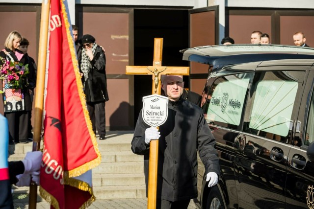 Pogrzeb Mariana Szirockiego na cmentarzu przy ul. Wiślanej w Bydgoszczy.