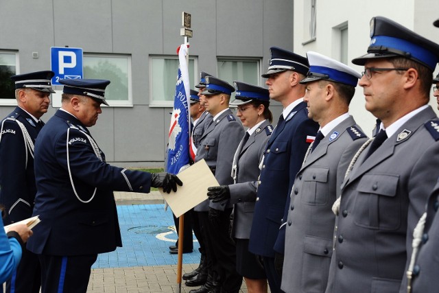 Uroczystość z okazji Święta Policji odbyła się przed KPP w Jaśle