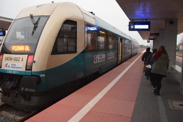 Podróże koleją cieszą się dużym zainteresowaniem na linii Wągrowiec-Poznań