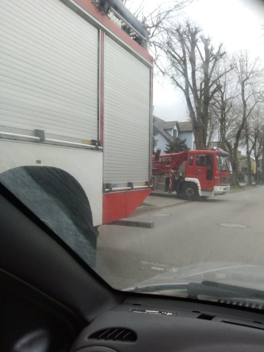 Akcja straży pożarnej w Pucku - 18. lutego 2022