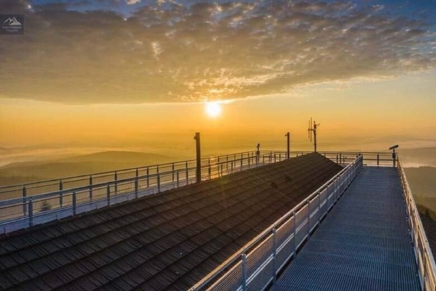 Takie widoki tylko o wschodzie słońca, fotograf z Krynicy...