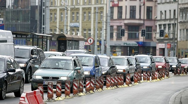 Korek na ul. Kazimierza Wielkiego