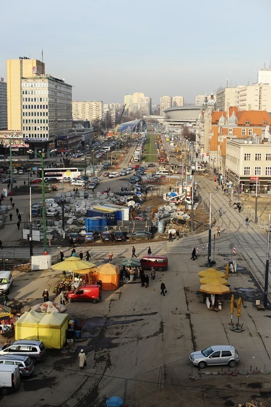 Remont rynku w Katowicach; przebudowa centrum Katowic