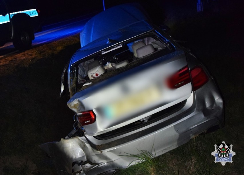Pijany kierowca rozbił samochód w Wałbrzychu. Jego jazd...
