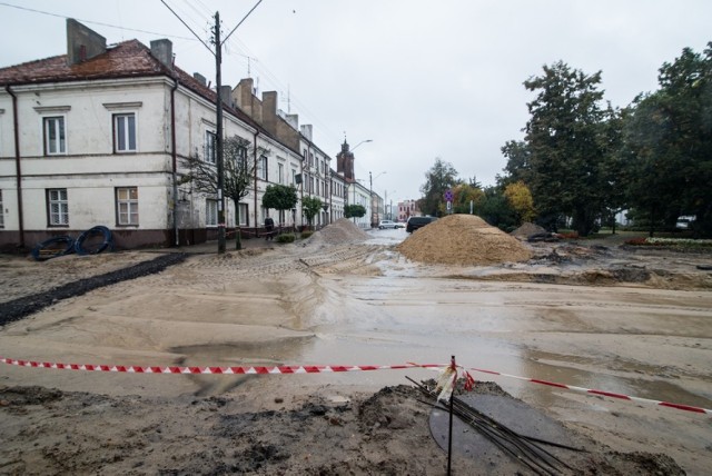 W tej chwili trwają prace w ulicy Krakowskiej