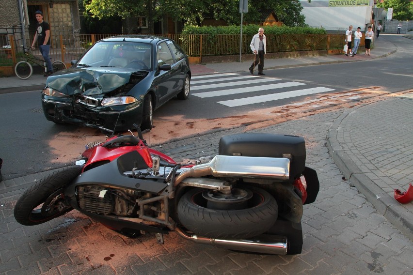 Wolsztyn. Motocyklista w szpitalu