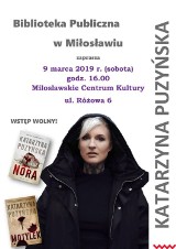 Spotkanie autorskie z Katarzyną Puzyńską już dzisiaj w Miłosławiu. Zapraszamy!