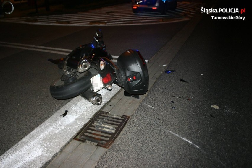 Tarnowskie Góry: Kolejny wypadek z udziałem motocyklisty