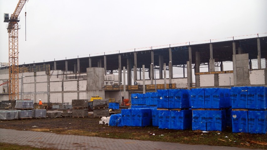 Trwa budowa Bydgoskiego Centrum Targowo-Wystawienniczego w Myślęcinku [zdjęcia] 