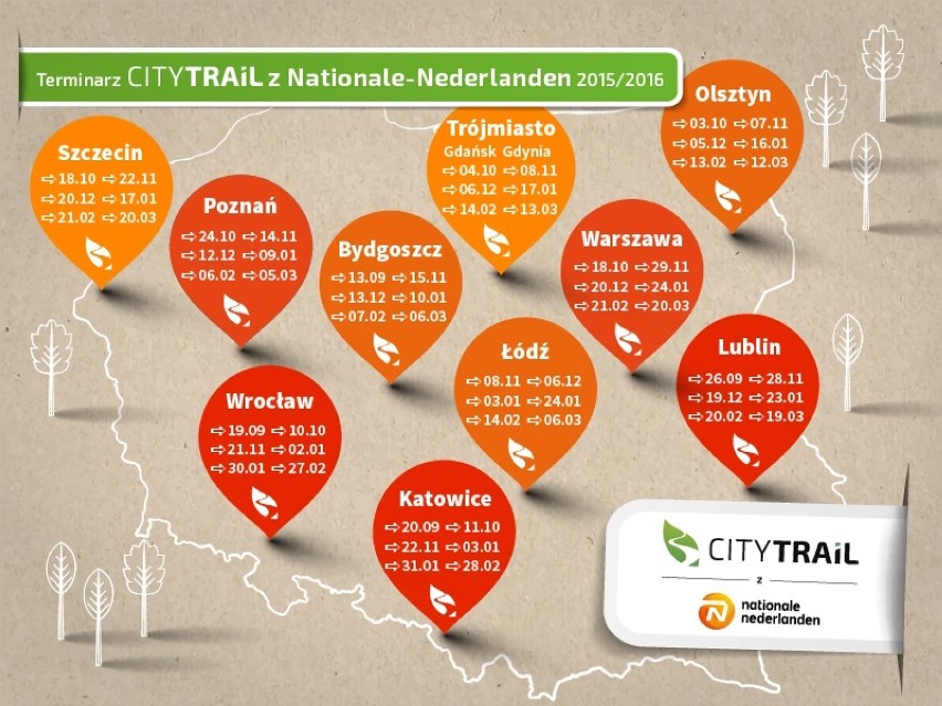 Terminarz CITY TRAIL