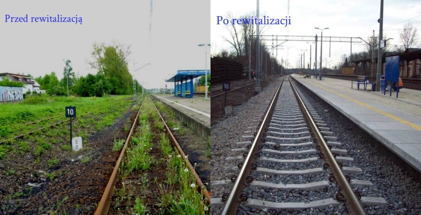 Remont torów kolejowych na linii Zawiercie-Sosnowiec-Jaworzno postępuje [ZDJĘCIA]
