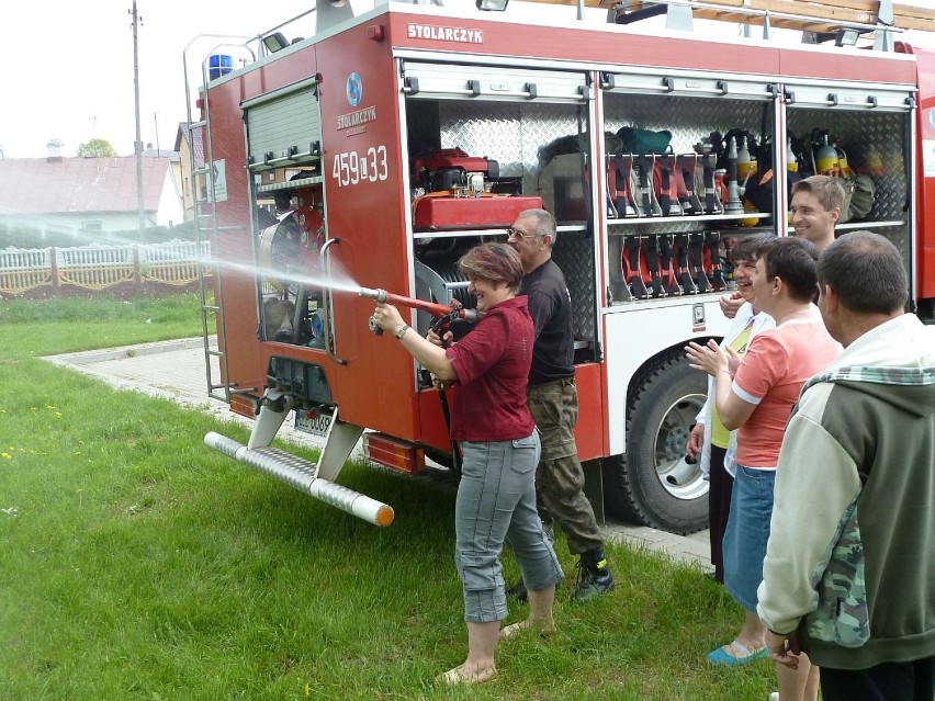 Strażacy odwiedzili Warsztat Terapii Zajęciowej w Kocku